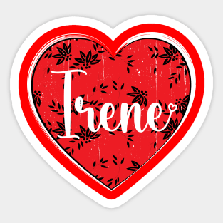 I Love Irene First Name I Heart Irene Sticker